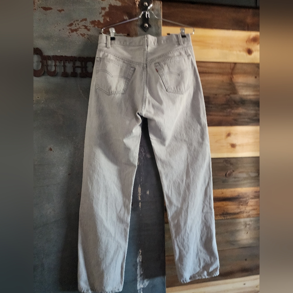 Vintage Levi's Men's Grey 501 Jeans